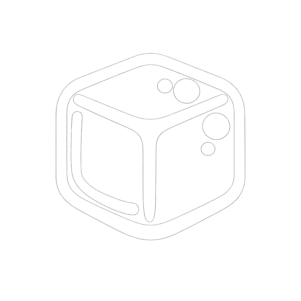 Gummy cube icon representing no scoops, no mixing, and convenient creatine gummies.